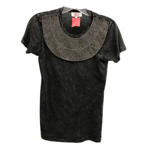 AKA New York Black Distressed Shirt